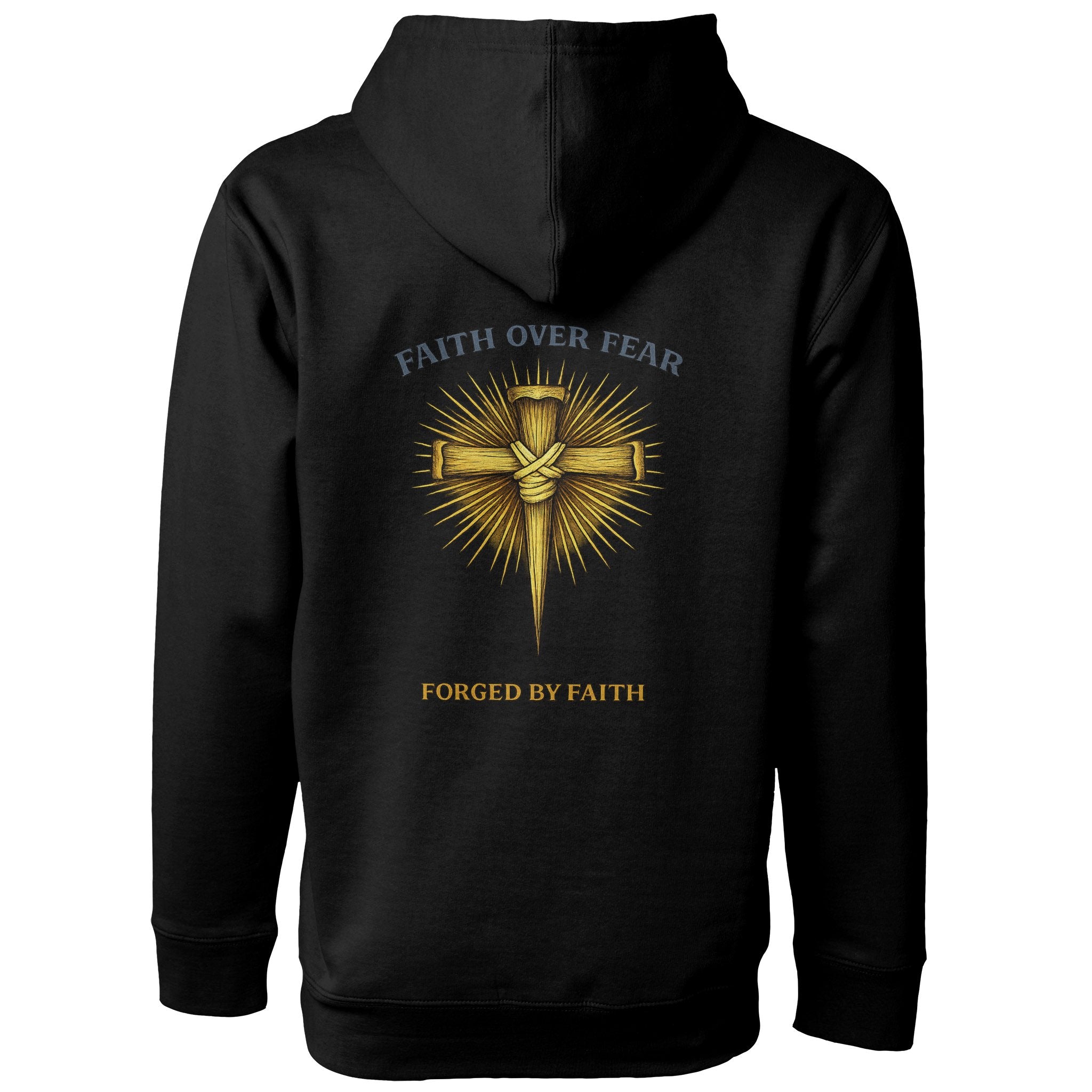 Faith Over Fear Cross Hoodie